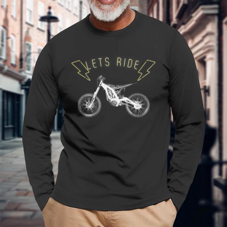 Sur Ron Lass Uns Ride Langarmshirts Geschenke für alte Männer