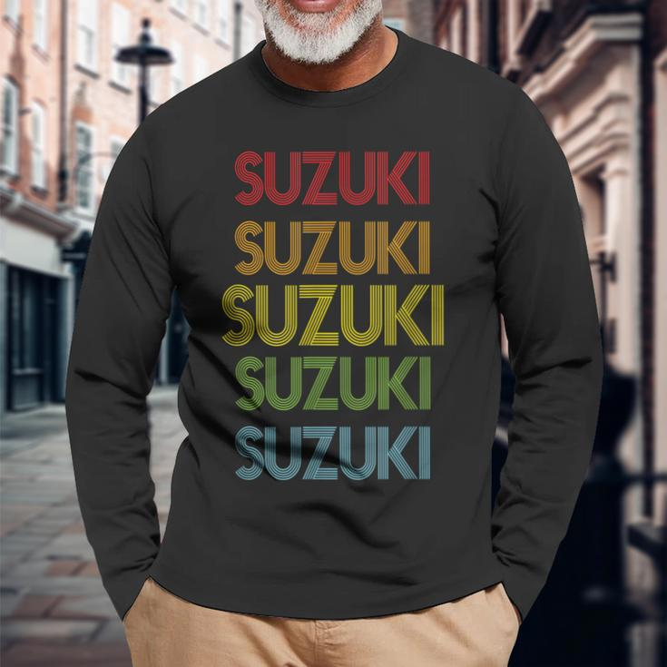 Suzuki Name Langarmshirts Geschenke für alte Männer
