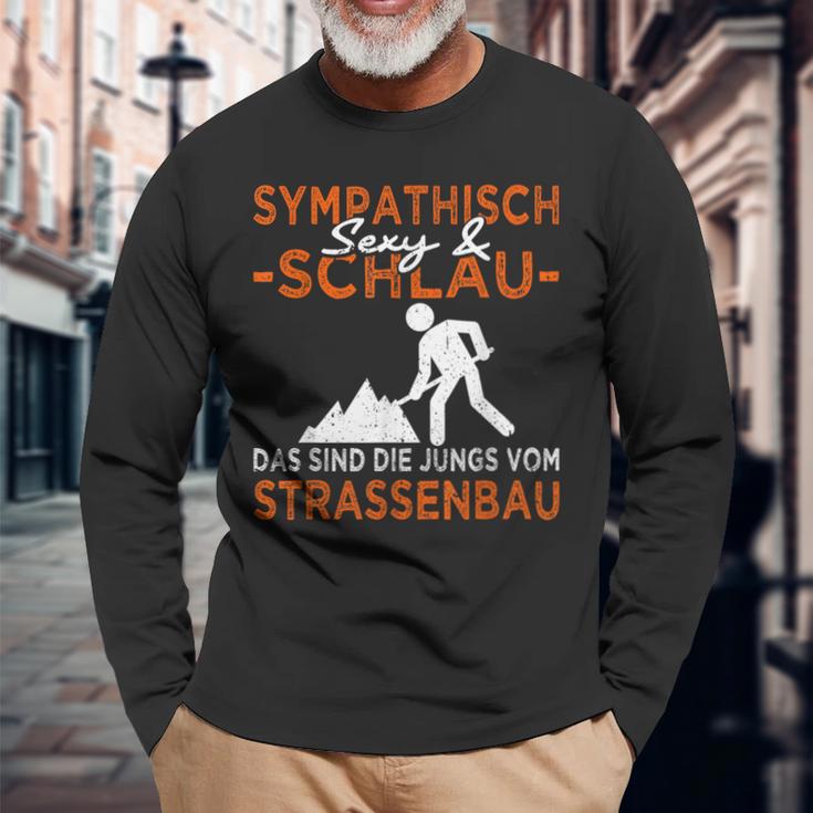 Sympathic And Schlau Strassenbau & Street Keeper Black S Langarmshirts Geschenke für alte Männer