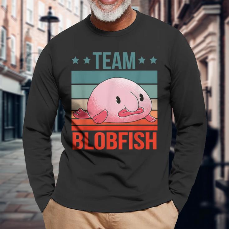 Team Blobfisch Deep Sea Fish Blobfish Langarmshirts Geschenke für alte Männer