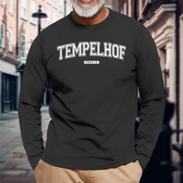 Tempelhof College S Langarmshirts Geschenke für alte Männer