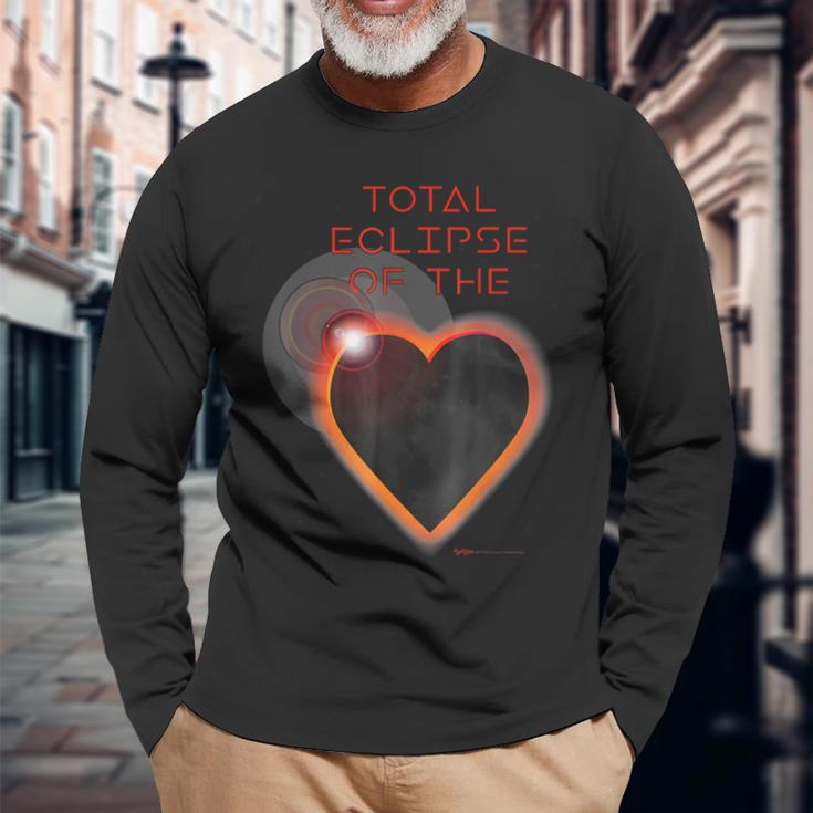 Total Eclipse Of The Solar Heart Astronomy Long Sleeve T-Shirt Gifts for Old Men