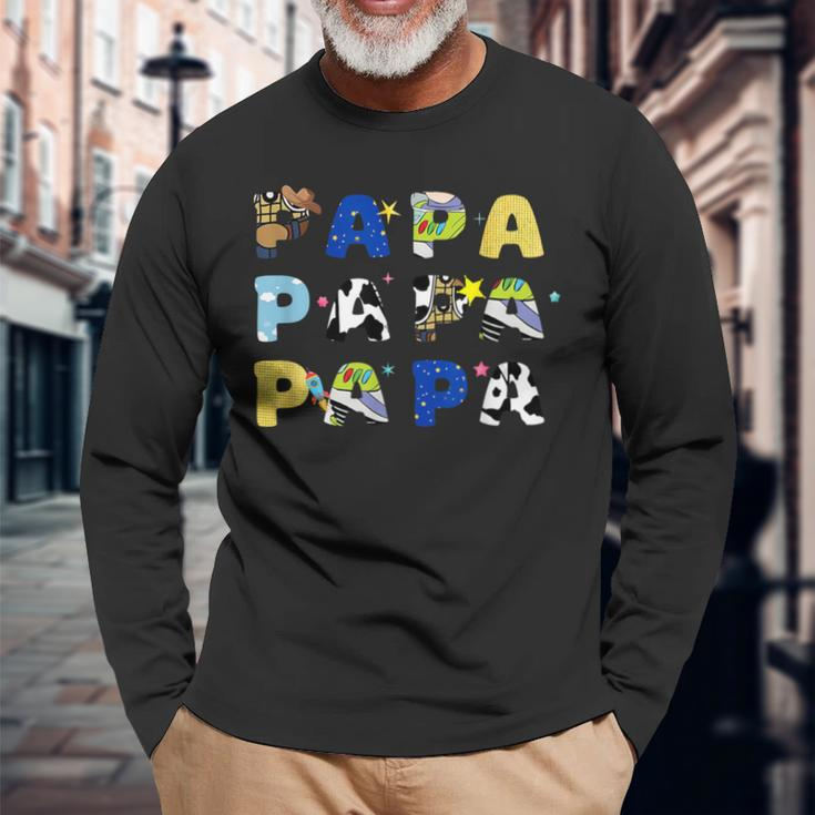 Toy Story Papa Boy Dad Father's Day For Mens Long Sleeve T-Shirt Gifts for Old Men