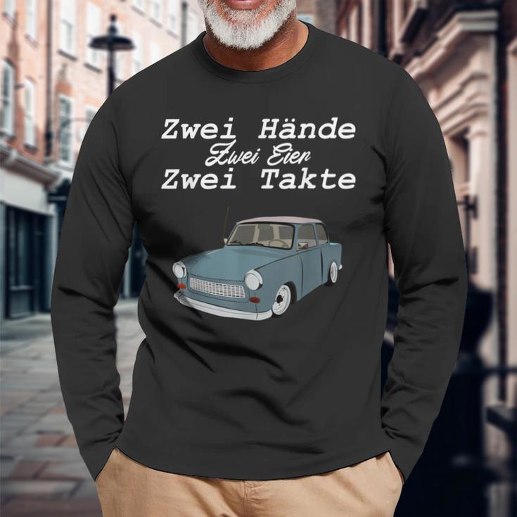 Trabi 601 Two Hands Two Strokes Langarmshirts Geschenke für alte Männer