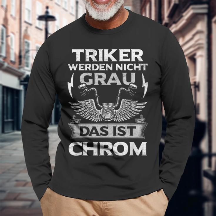 Trike Driver Trikes Motif Tricycle Biker Triker Grandpa Langarmshirts Geschenke für alte Männer