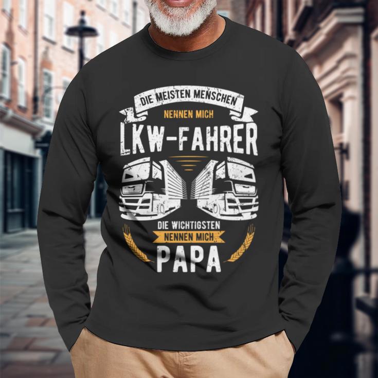 Truck Driver Die Wichtigsten Nennen Mich Papa Laster Trucker Langarmshirts Geschenke für alte Männer