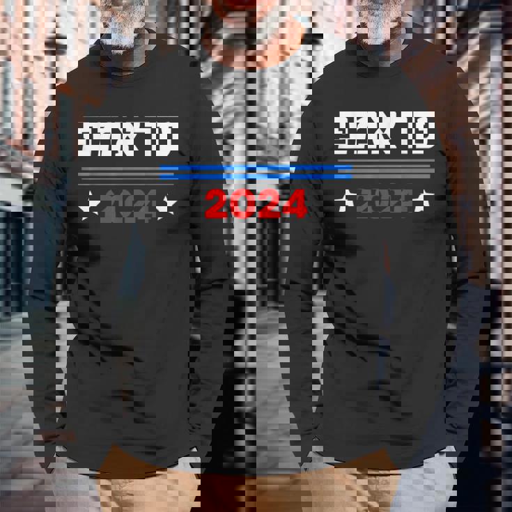 Trump 2024 En Las Elecciones Del Presidente Hebreo Donald Trump 2024 Camiseta de manga larga Regalos para ancianos