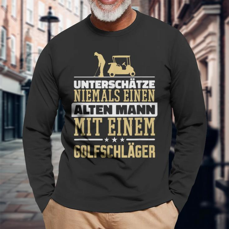 Underschatz Nie Einen Alten Mann Golf Club Langarmshirts Geschenke für alte Männer