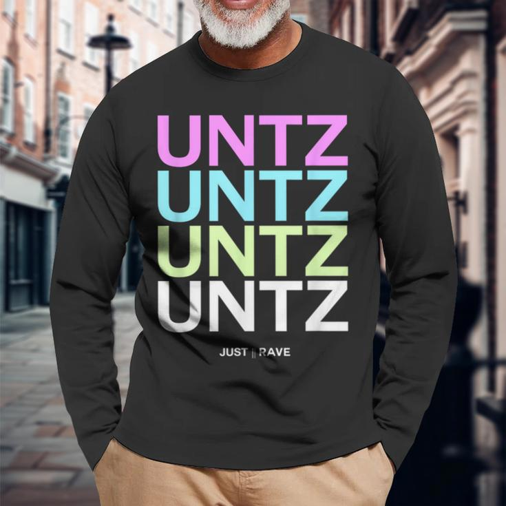 Untz Untz Rave Festival Techno Langarmshirts Geschenke für alte Männer