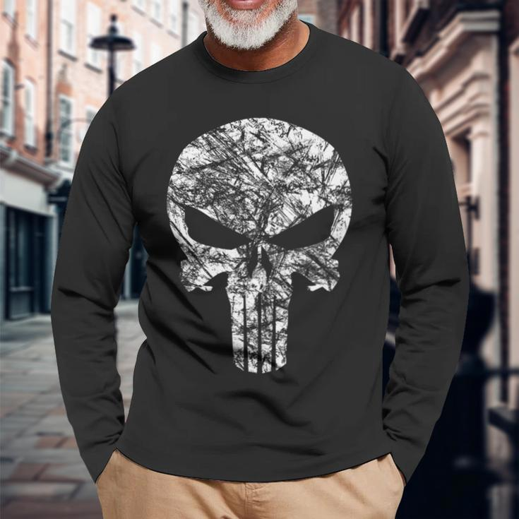 Us Navy Seals Original Navy Seals Skull Long Sleeve T-Shirt Gifts for Old Men