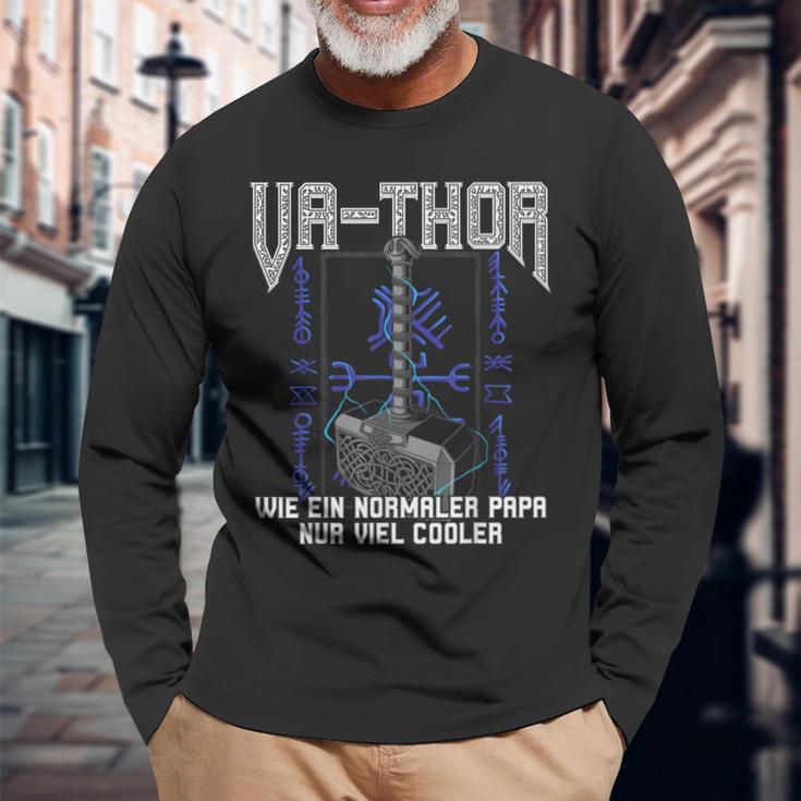 Vathor Wie Ein Normaler Papa Nuriel Cool Langarmshirts Geschenke für alte Männer