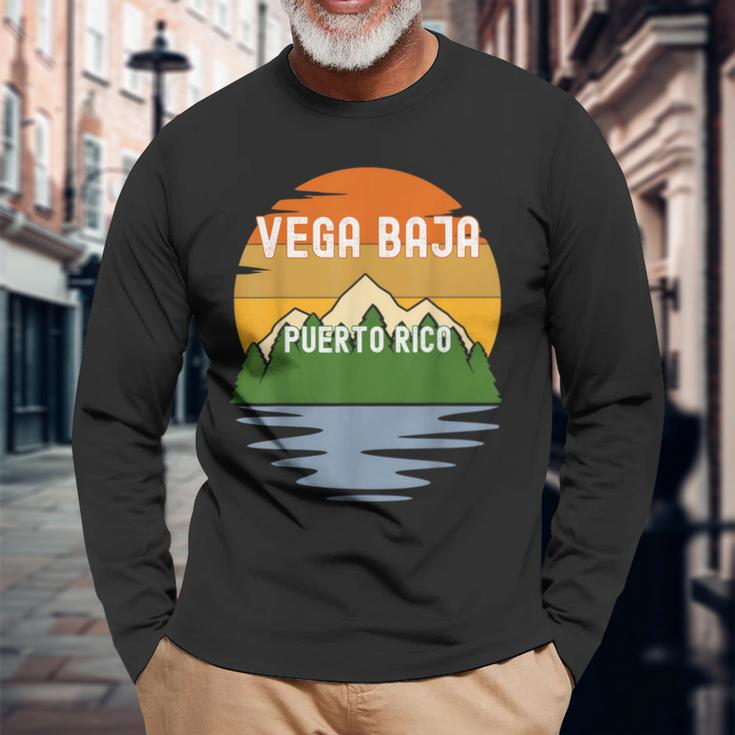 From Vega Baja Puerto Rico Vintage Sunset Long Sleeve T-Shirt Gifts for Old Men