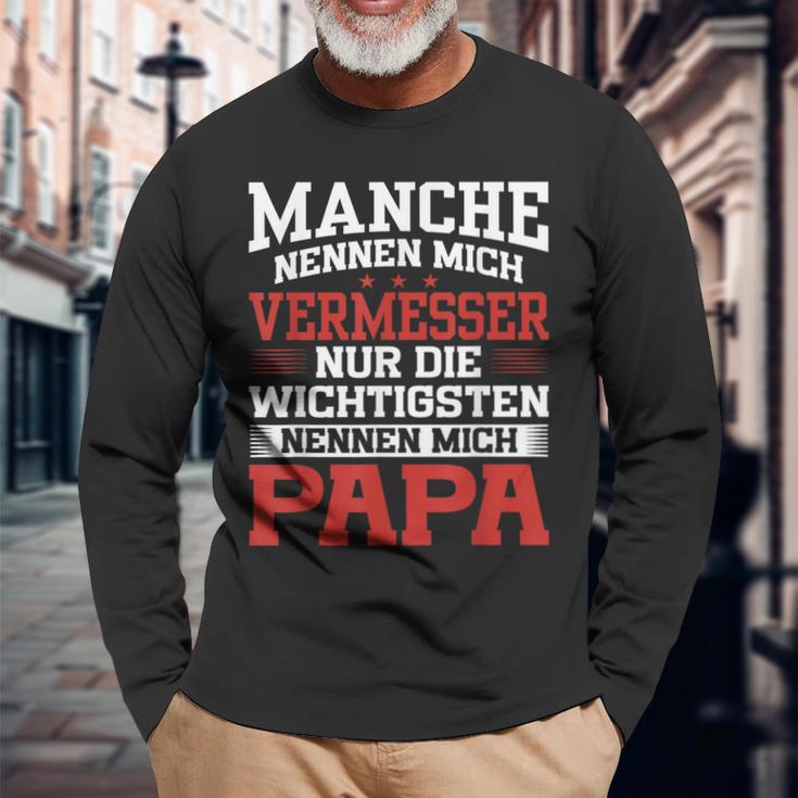 Vermesser Nennen Mich Papaermesser Langarmshirts Geschenke für alte Männer