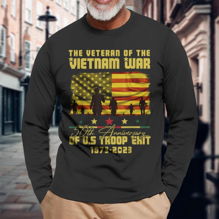 The Veteran Of The Vietnam War 50Th Anniversary Long Sleeve T-Shirt Gifts for Old Men