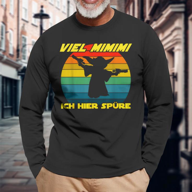 Viel Mimimi Ich Hier Spüre Mimimimi Slogan Langarmshirts Geschenke für alte Männer