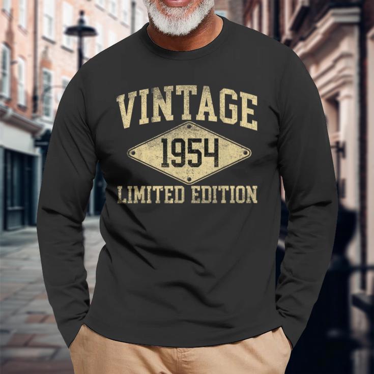 Vintage 1954 Limited Edition Year Of Birth Birthday Long Sleeve T-Shirt Gifts for Old Men