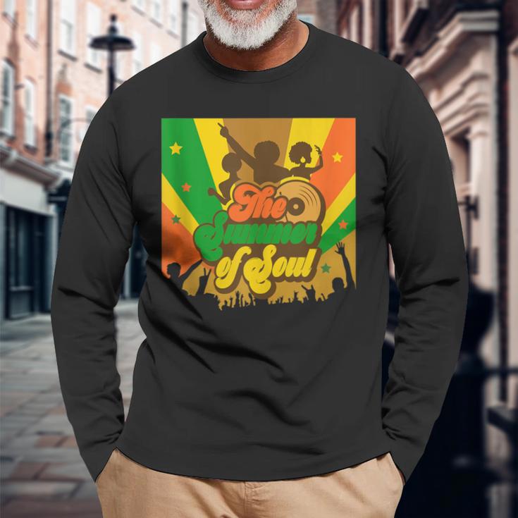 Vintage '60S 70S Summer Of Harlem Soul Cultural Festival Long Sleeve T-Shirt Gifts for Old Men