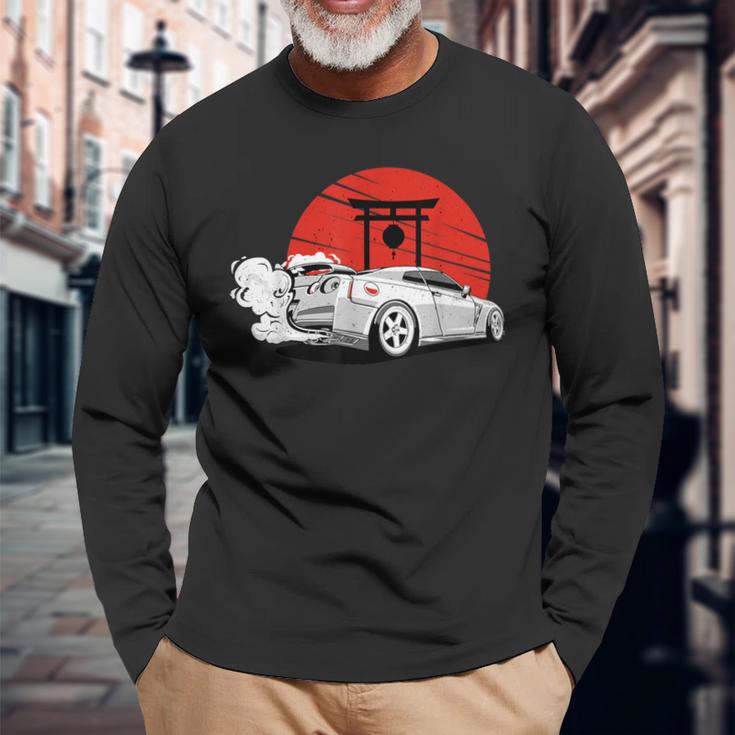 Vintage Japanese Streetcar Racing Turbo Sports Car Long Sleeve T-Shirt Gifts for Old Men