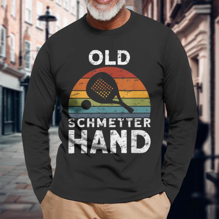 Vintage Old Butterhand Padel Langarmshirts Geschenke für alte Männer