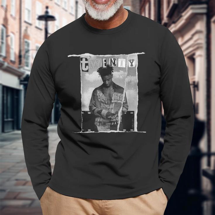 Vintage Rapper Music Retro Hip-Hop Rap Langarmshirts Geschenke für alte Männer