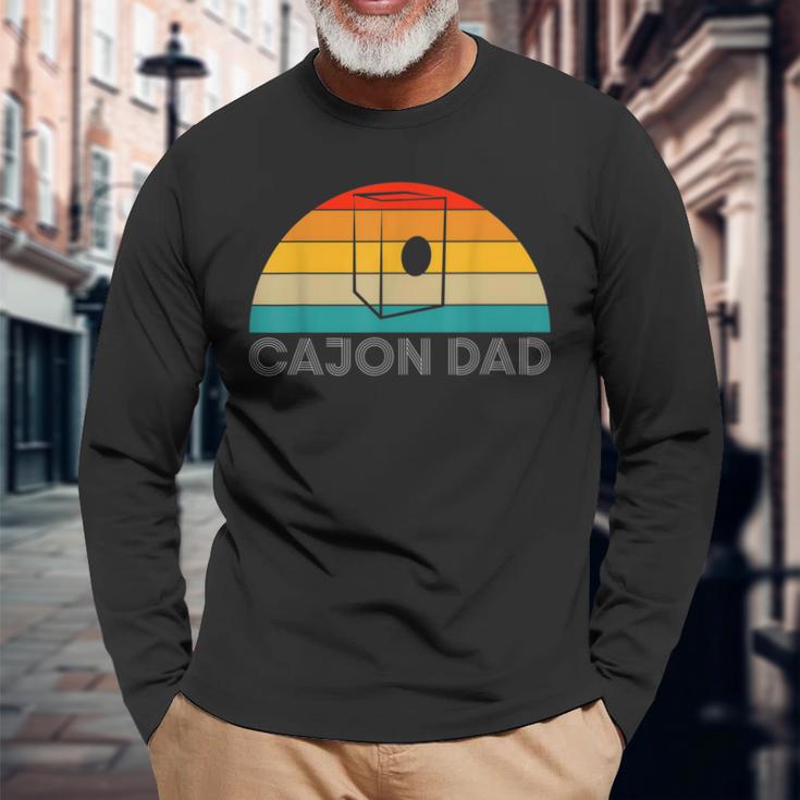 Vintage Retro Cajon Dadater Papaatertag Langarmshirts Geschenke für alte Männer