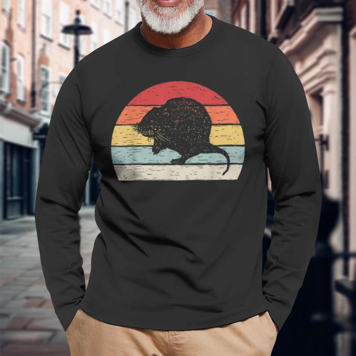 Vintage Retro Wühlmaus Langarmshirts Geschenke für alte Männer