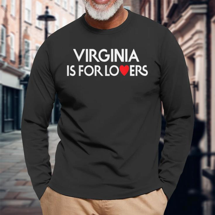 Virginia Is For The Lovers Long Sleeve T-Shirt Gifts for Old Men