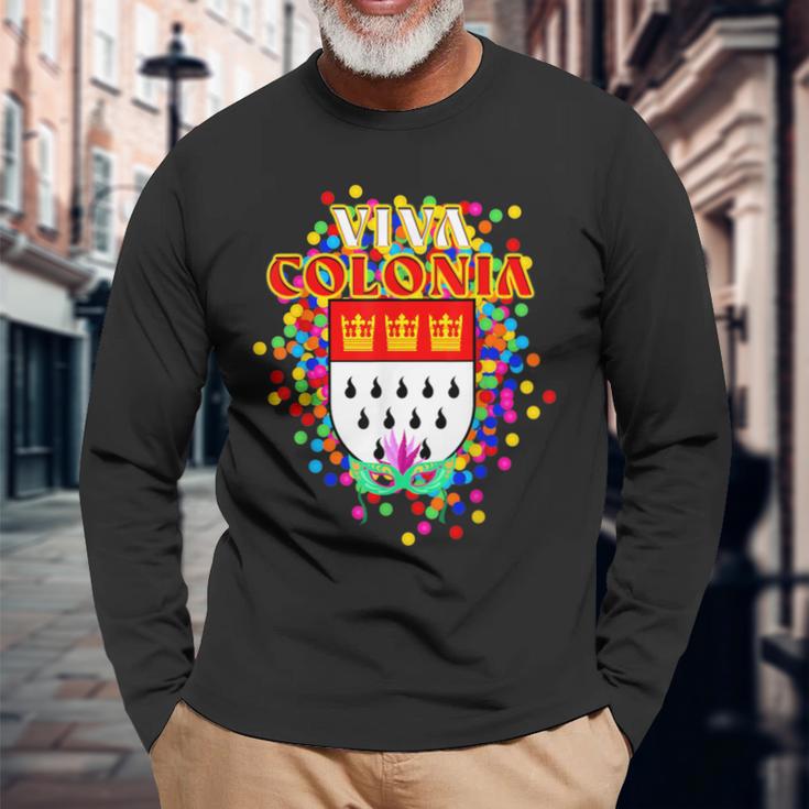 Viva Colonia Carnival Fun City Cologne Langarmshirts Geschenke für alte Männer