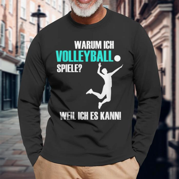 Volleyballer Idea For Volleyballer Langarmshirts Geschenke für alte Männer