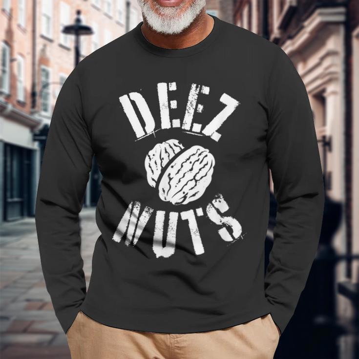 Walnuts Deez Nuts Langarmshirts Geschenke für alte Männer