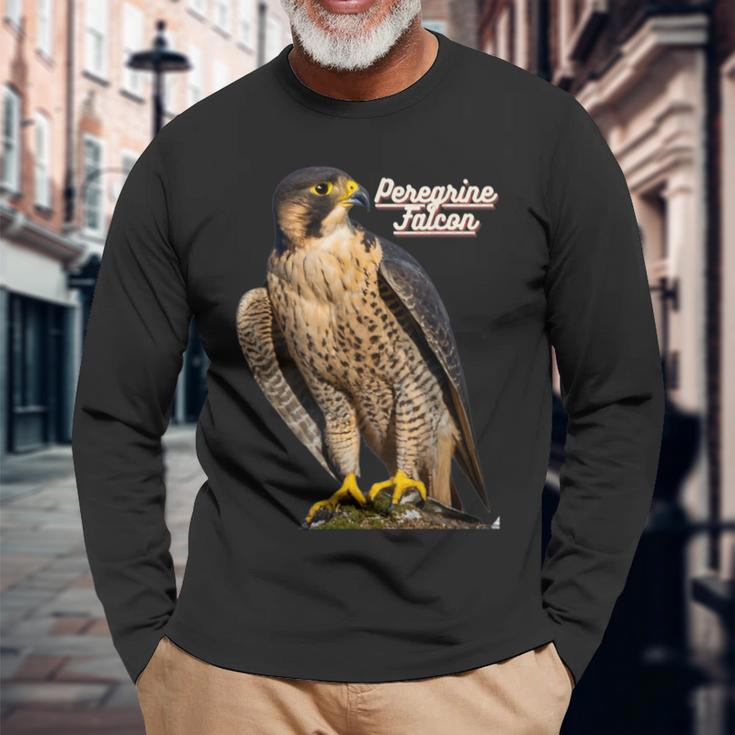 Wanderfalke Bird Watcher Bird Lover Langarmshirts Geschenke für alte Männer