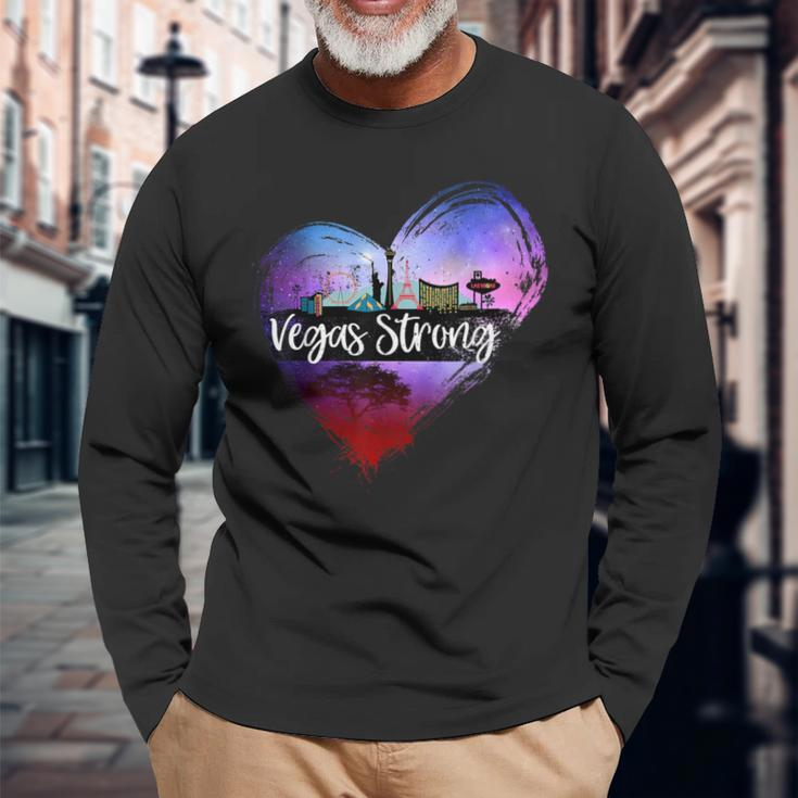 Welcome To Las Vegas Strong The Fabulous City Long Sleeve T-Shirt Gifts for Old Men