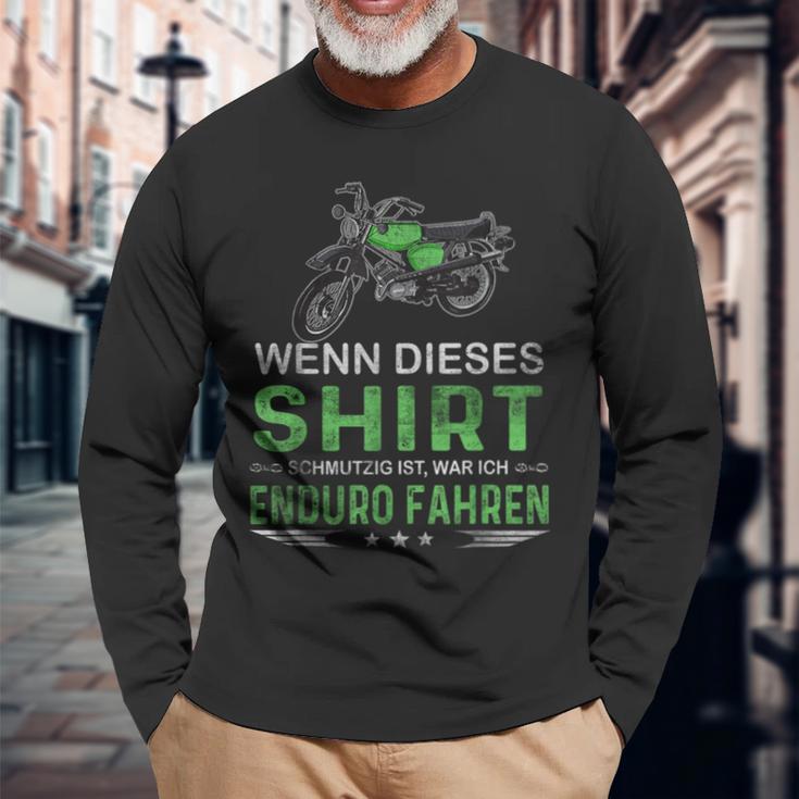 Wenn Dieser Schmutzig Ist Moped Enduro Langarmshirts Geschenke für alte Männer