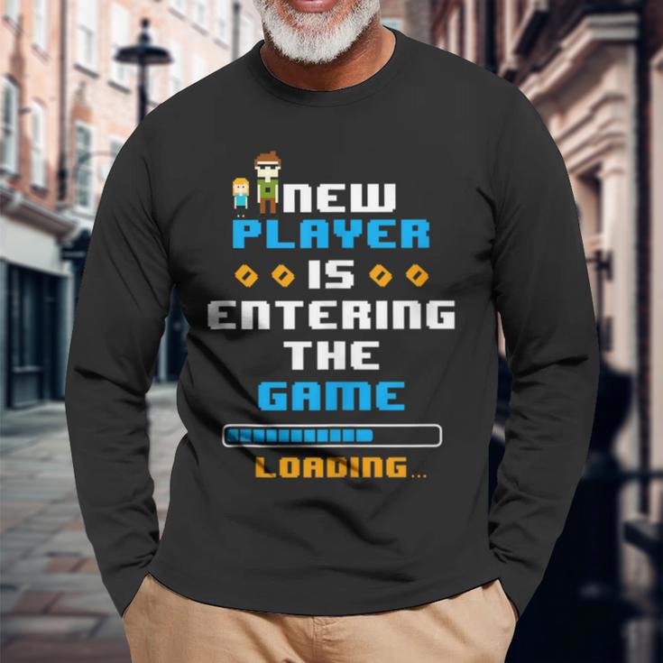 Werdender Papa Geschenk Schwangerschaft Partner Gamerater Langarmshirts Geschenke für alte Männer