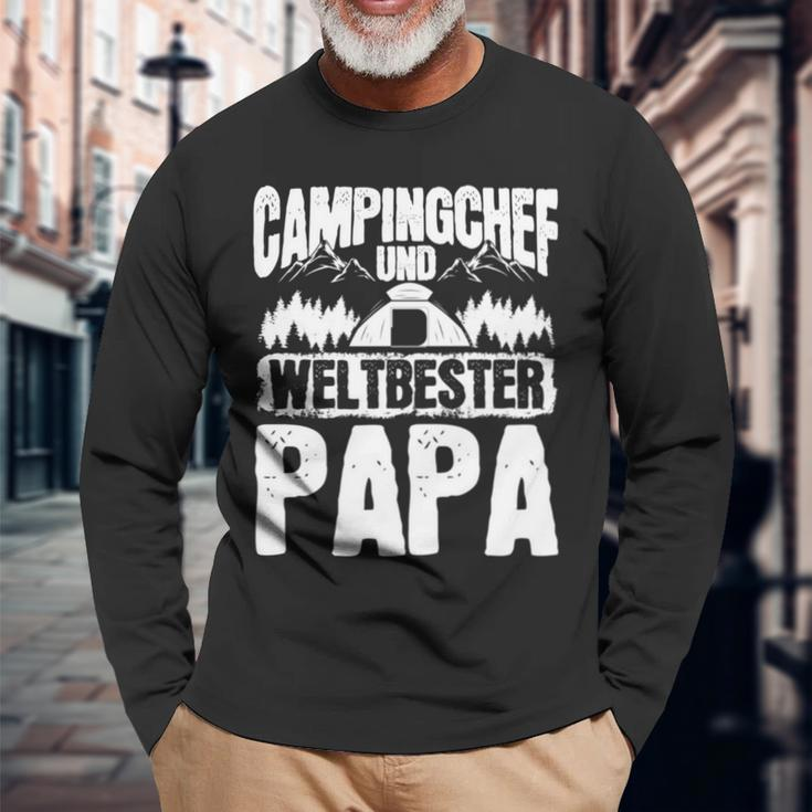 Wohnwagen Campingurlaub Bester Papaatertag Campen Langarmshirts Geschenke für alte Männer