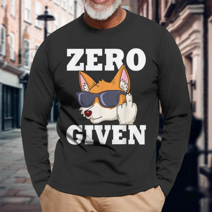 Zero Fox Given Fox Langarmshirts Geschenke für alte Männer