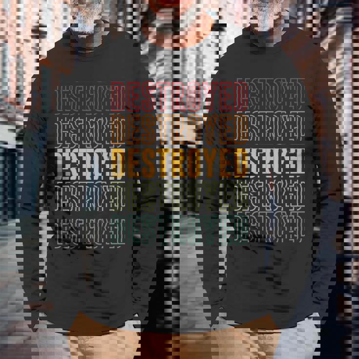 Zerstörter Stolz Zerstört Langarmshirts Geschenke für alte Männer