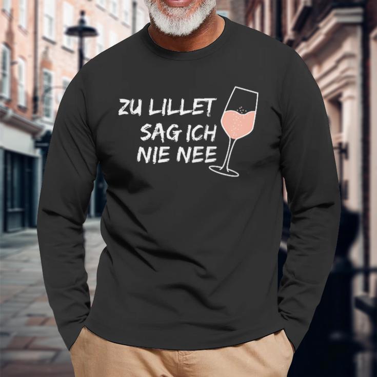 Zu Lillet Sag Ich Nie Nee Lieblingcocktail Fan Langarmshirts Geschenke für alte Männer