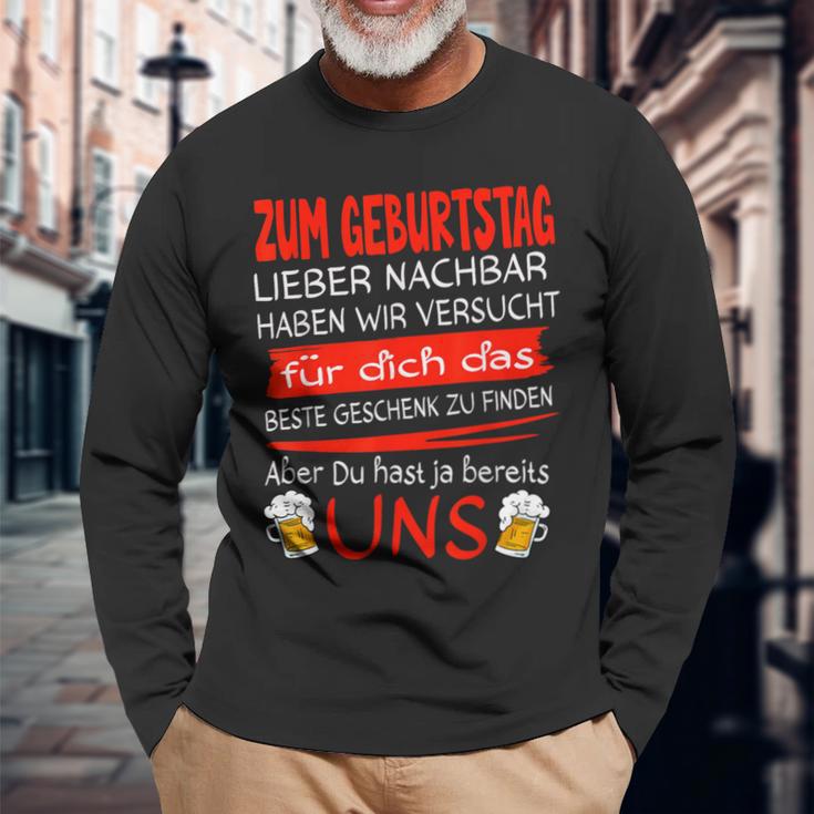 Zum Geburtstag Lieber Nachbar Langarmshirts Geschenke für alte Männer