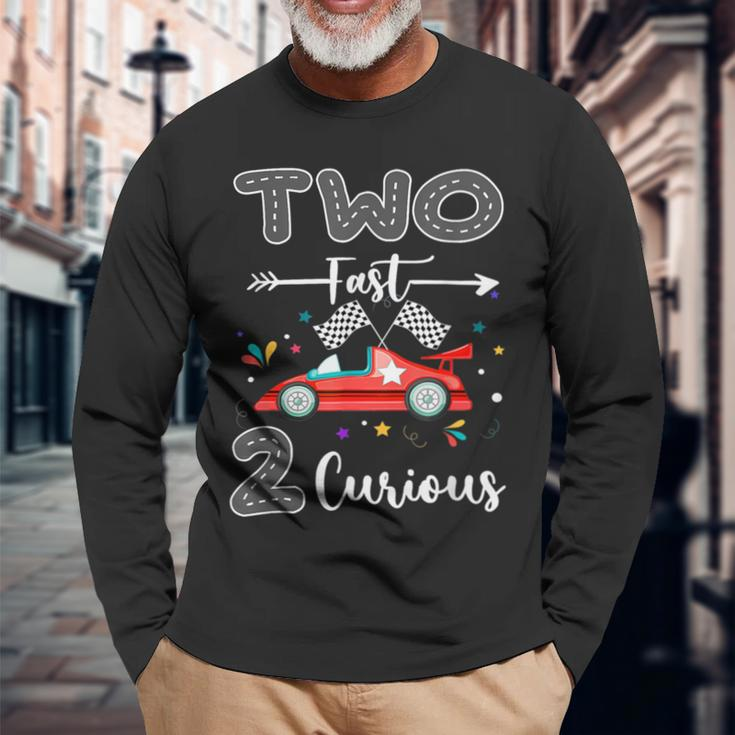 Zwei Fast 2 Curious Racing Geschenke Zum 2 Birthday Langarmshirts Geschenke für alte Männer