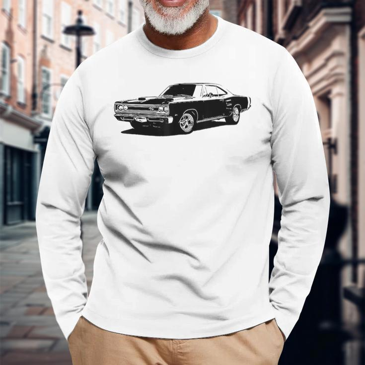 1969 Muscle Car Long Sleeve T-Shirt Gifts for Old Men