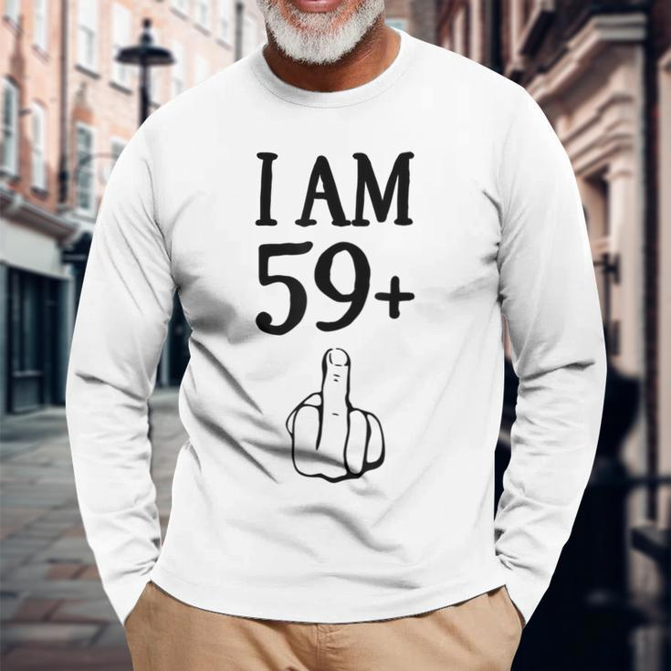 I Am 59 Plus 1 Lustiger 60 Geburtstag 1960 1961 Langarmshirts Geschenke für alte Männer