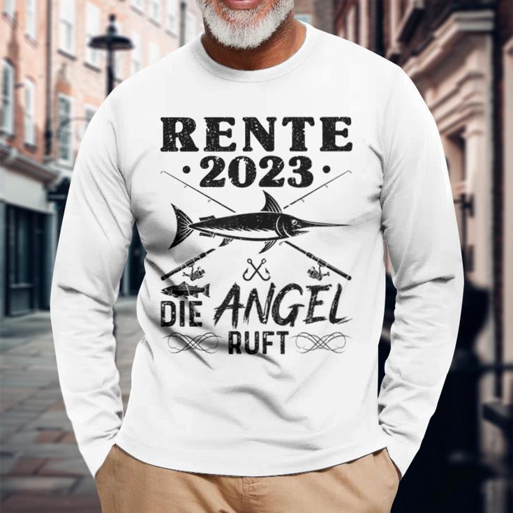 Angler Opa Papa Angeln Ruhestand Rente Langarmshirts Geschenke für alte Männer