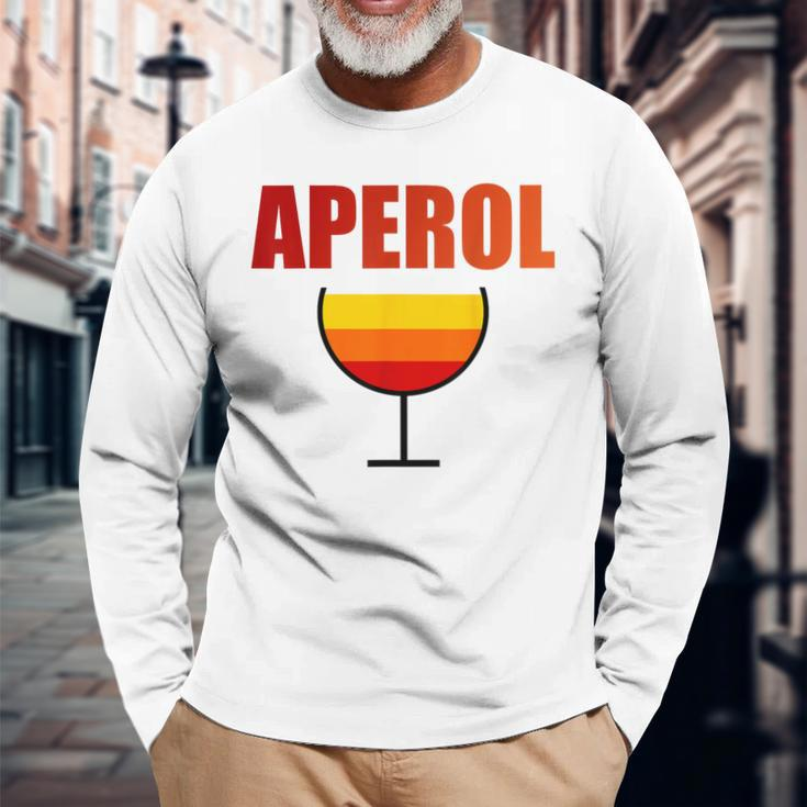 Aperol Spritz Love Summer Malle Vintage Drink Langarmshirts Geschenke für alte Männer