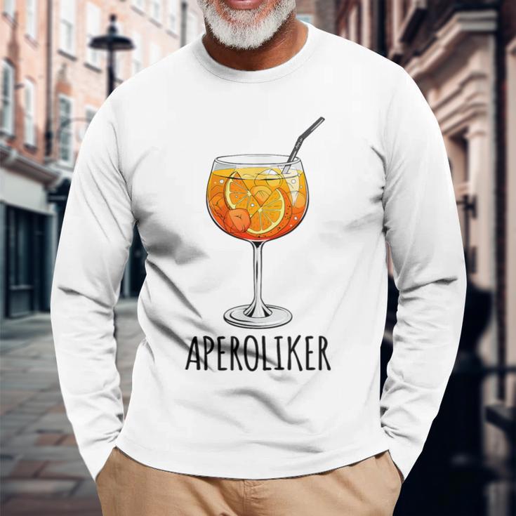 Aperoliker Team Spritz Fan Team Aperoliker Gray Langarmshirts Geschenke für alte Männer