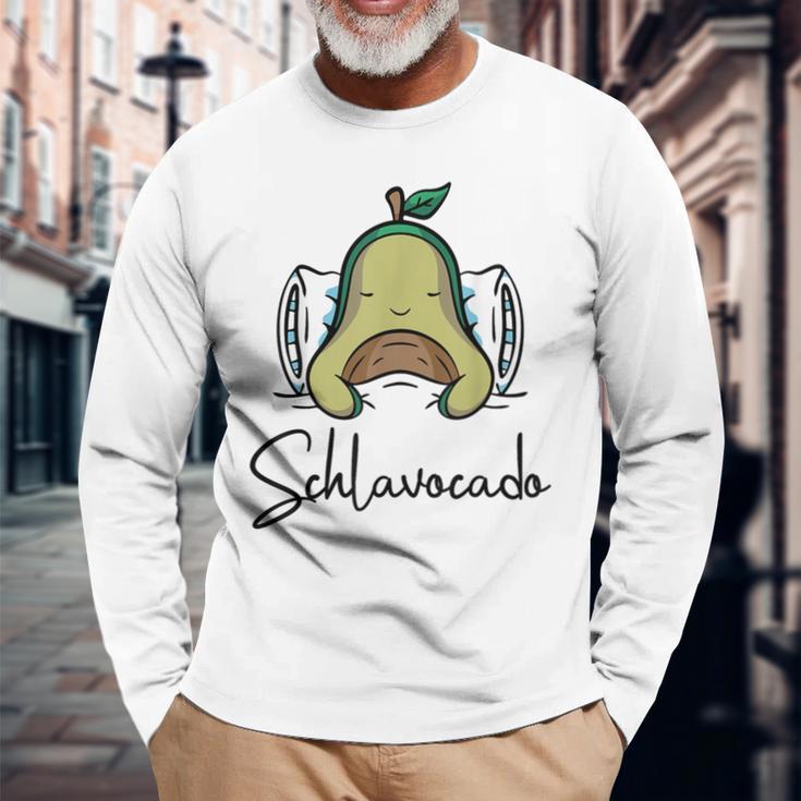 Avocado Sleep Eganegetarian Schlavocado Langarmshirts Geschenke für alte Männer