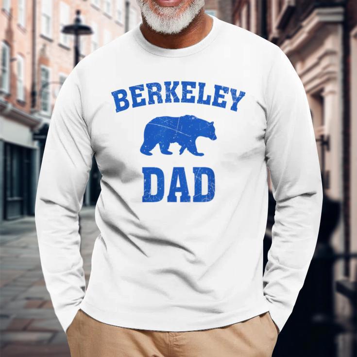 Berkeley Dad Bear Graphic Father's Day Long Sleeve T-Shirt Gifts for Old Men