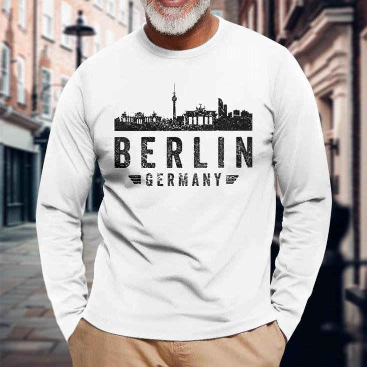 Berlin Souvenir Berlin Skyline Berlin Langarmshirts Geschenke für alte Männer