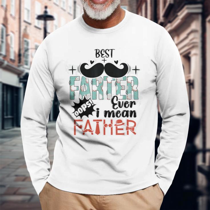 Bester Farter Aller Zeiten Hoppla Ich Meineater Papa Langarmshirts Geschenke für alte Männer