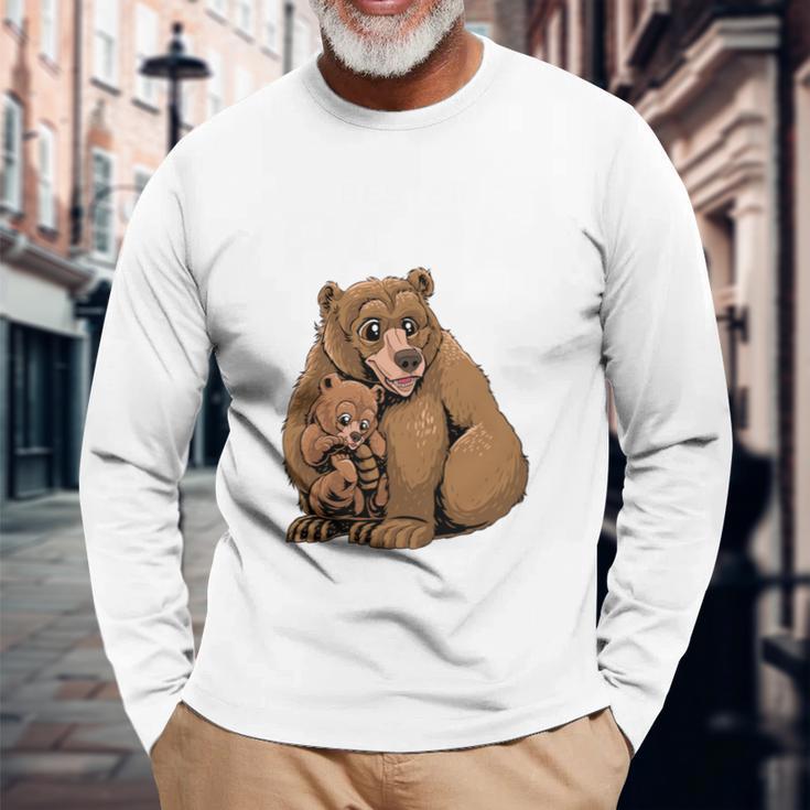 Bester Papa Der Weltatertagater Bär Langarmshirts Geschenke für alte Männer